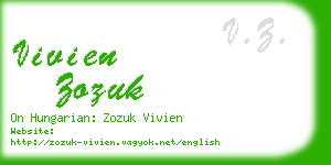 vivien zozuk business card